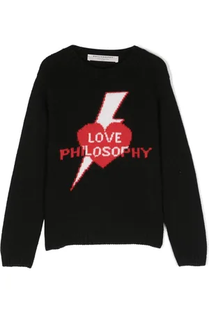 PHILOSOPHY DI LORENZO SERAFINI Suéter tejido con logo en intarsia