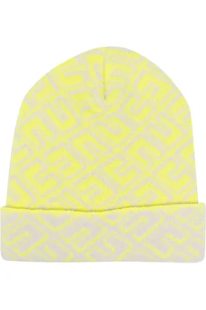 Elisabetta Franchi Gorro tejido con logo en intarsia