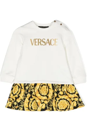 VERSACE Vestido estilo sudadera con estampado Barocco