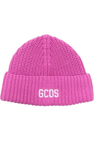 GCDS Gorro tejido con logo bordado