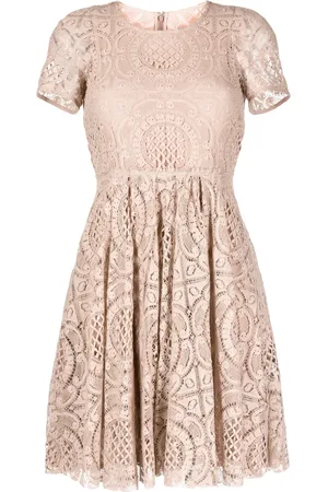 Burberry Vestido manga corta con encaje