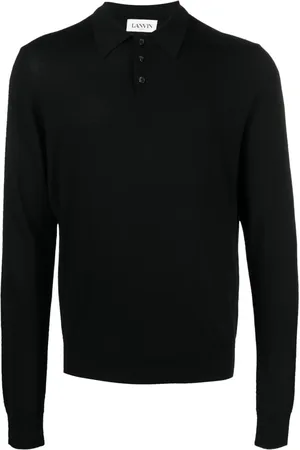 Lanvin Playera tipo polo manga larga