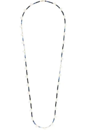 JIA JIA Collar Arizona en oro amarillo de 14kt con perlas y zafiro
