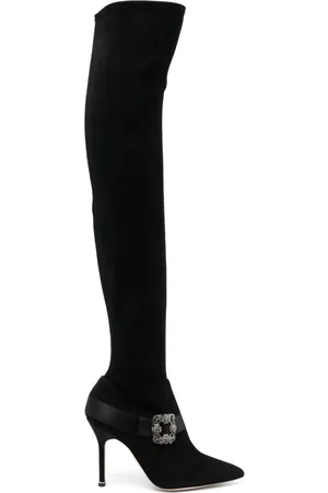 Manolo Blahnik Botas altas Stivali con tacón de 110mm