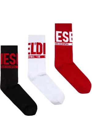 Diesel Juego de tres pares de calcetines Skm-Ray con logo en jacquard