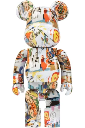 MEDICOM TOY Figura BE@RBRICK #4 400% Andy Warhol de x Jean Michel Basquiat