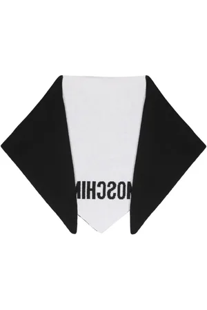Moschino Mascada con logo estampado y diseño de dos tonos
