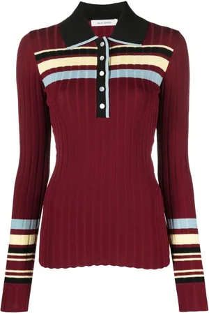 WALES BONNER Playera tipo polo tejida Wander