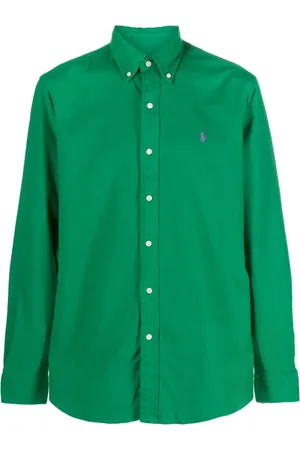 Ralph Lauren Playera tipo polo con logo bordado