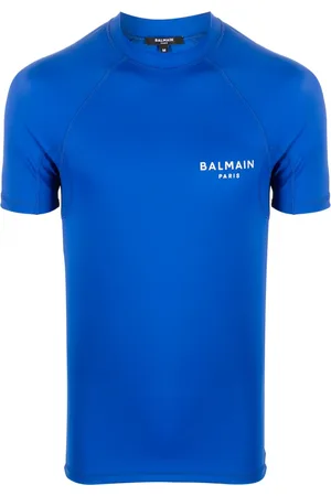 Balmain Playera manga corta con logo estampado
