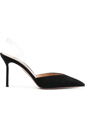 Aquazzura Zapatillas V Plexi con tacón de 95mm