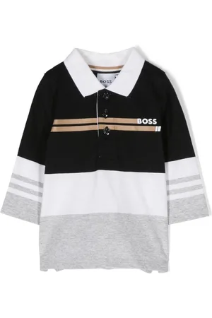 HUGO BOSS Playera tipo polo con logo estampado