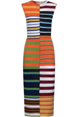 Marni Vestido midi con diseño patchwork