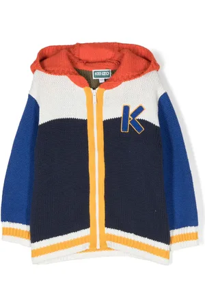 Kenzo Cárdigan con logo bordado y cierre
