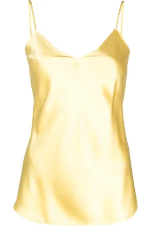 Ralph Lauren Top de seda con tirantes finos