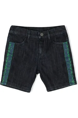 Roberto Cavalli Shorts con logo bordado y paneles