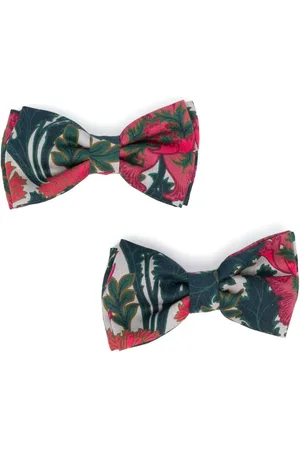 BONPOINT Set de dos clips para el cabello con estampado floral