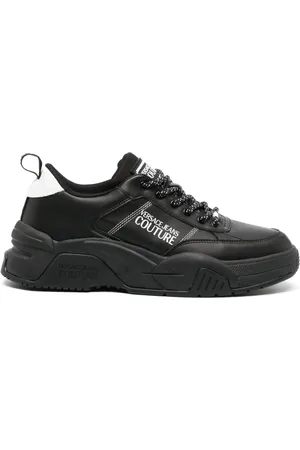 VERSACE Tenis con agujetas y logo estampado