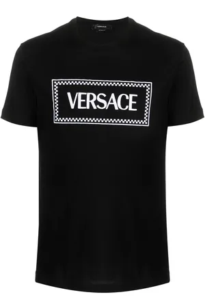 VERSACE Playera con logo bordado años 90