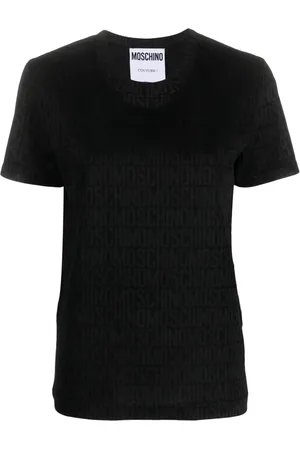Moschino Playera manga corta con logo estampado