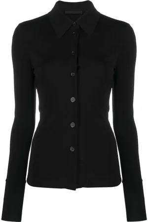 Helmut Lang Camisa con cuello de pico