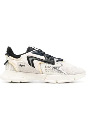 Lacoste Tenis con paneles y logo estampado
