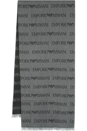 Emporio Armani Bufanda tejida con monograma