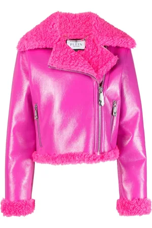 Philipp Plein Chamarra biker con ribete texturizado