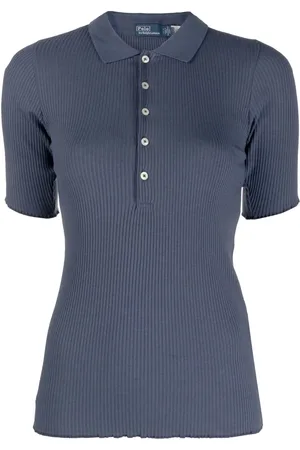 Ralph Lauren Playera tipo polo tejida de canalé
