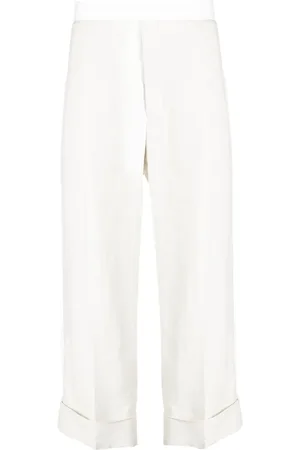 Thom Browne Pantalones con dobladillo vuelto