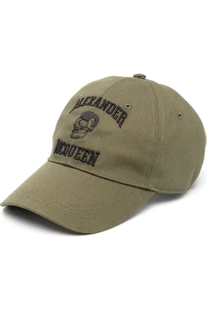 Alexander McQueen Gorra con motivo bordado