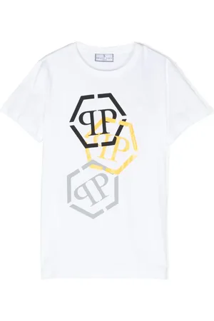 Philipp Plein Playera con logo estampado