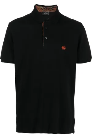 Etro Playera tipo polo con logo bordado