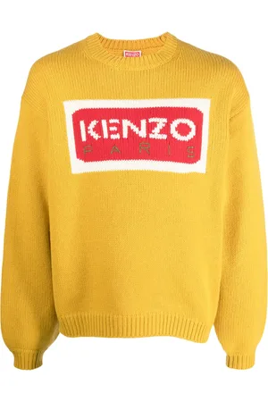 Kenzo Suéter tejido con logo en intarsia