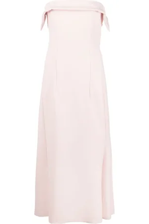 Serafini Vestido midi estilo strapless