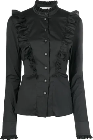 Serafini Camisa de popelina con volantes