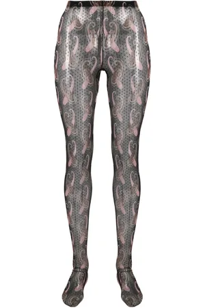 Etro Pantimedias con estampado de cachemira