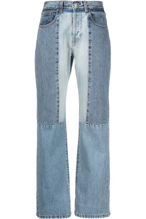 Victoria Beckham Jeans rectos con diseño patchwork
