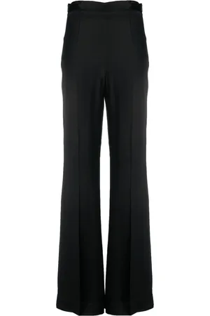Twin-Set Pantalones anchos con efecto satinado