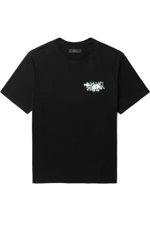 AMIRI Playera con logo y estampado floral