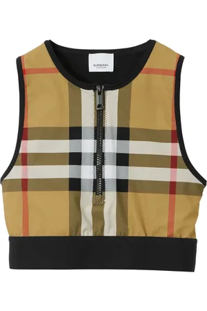 Burberry Top corto con motivo Vintage Check