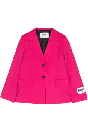 Msgm Blazer con botones y parche del logo