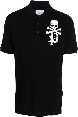 Philipp Plein Playera tipo polo de piqué Skull & Bones