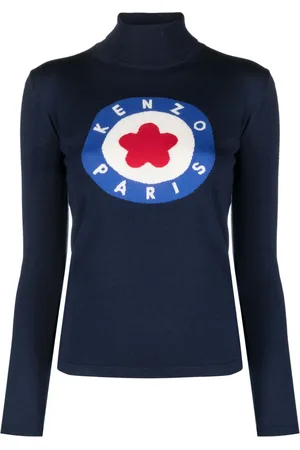 Kenzo Suéter tejido con logo en intarsia