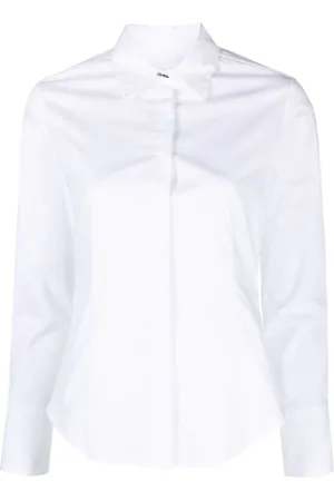 Dondup Camisa stretch con cuello de pico