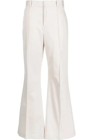 Ralph Lauren Pantalones acampanados con tiro alto