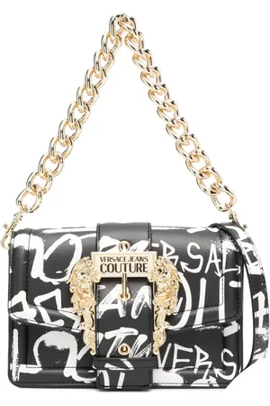 VERSACE Bolsa crossbody con estampado de grafiti