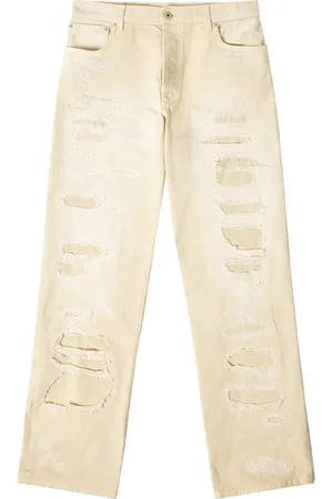 Heron Preston Jeans rectos con efecto envejecido
