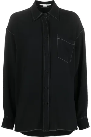 Stella McCartney Camisa con costuras en contraste
