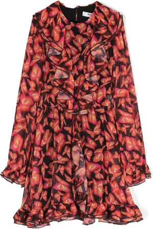 Msgm Vestido con mariposas estampadas
